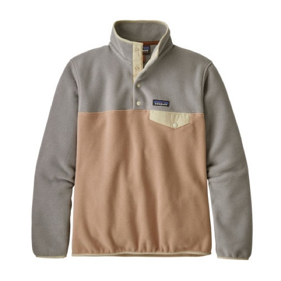Patagonia Synchilla Snap-T Recycled Fleece Pullover medium pink rosewater gray - Picture 15 of 16